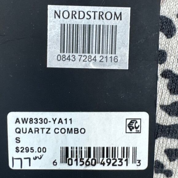 ATM Women's Cashmere Blend V-Neck Sweater Animal Print Size S NWT Elevated - Picture 10 of 11